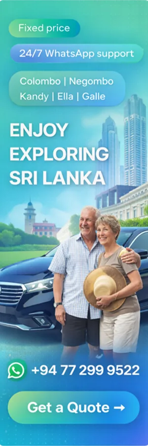Explore Sri Lanka with a fixed-price private transfer